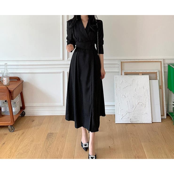 襟付き長袖ワンピース | Ulysses | 詳細画像12 