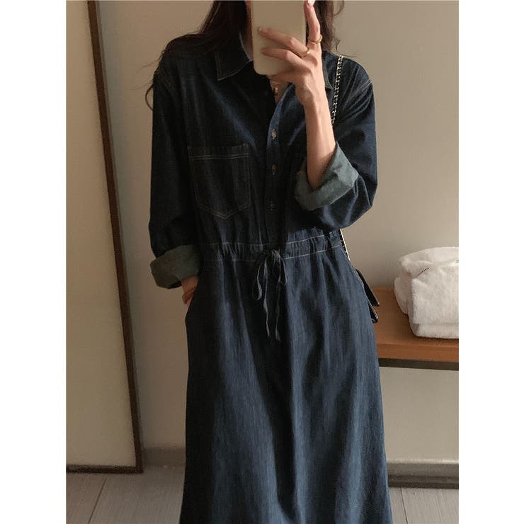 デニムリボン長袖ワンピース | Ulysses | 詳細画像6 