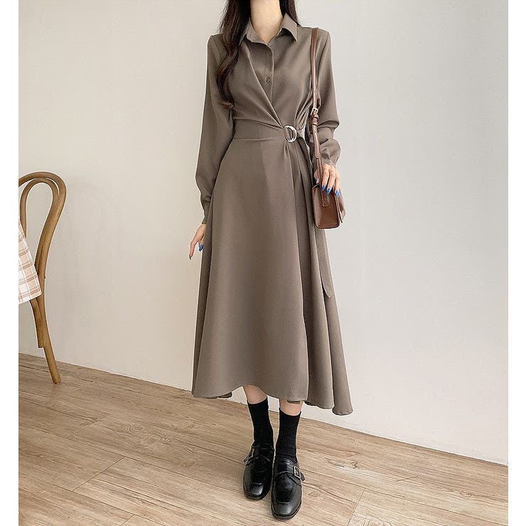 モカ | 長袖シャツワンピース | Ulysses