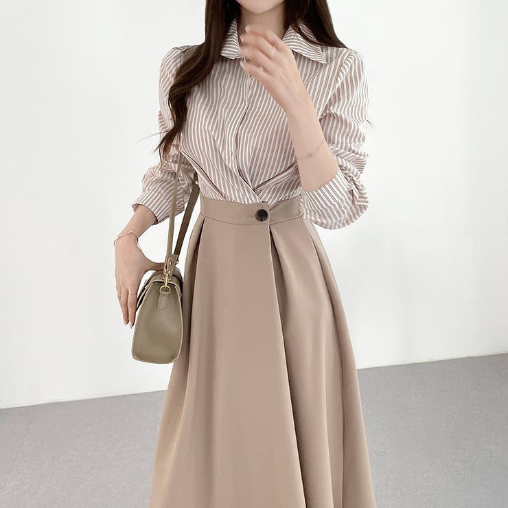 長袖ストライプシャツワンピース | Ulysses | 詳細画像2 