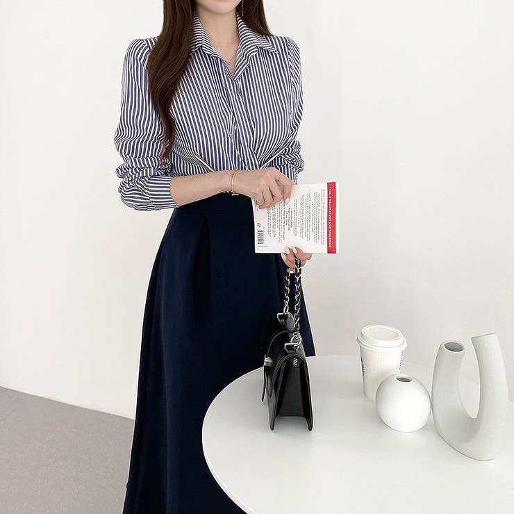 長袖ストライプシャツワンピース | Ulysses | 詳細画像5 