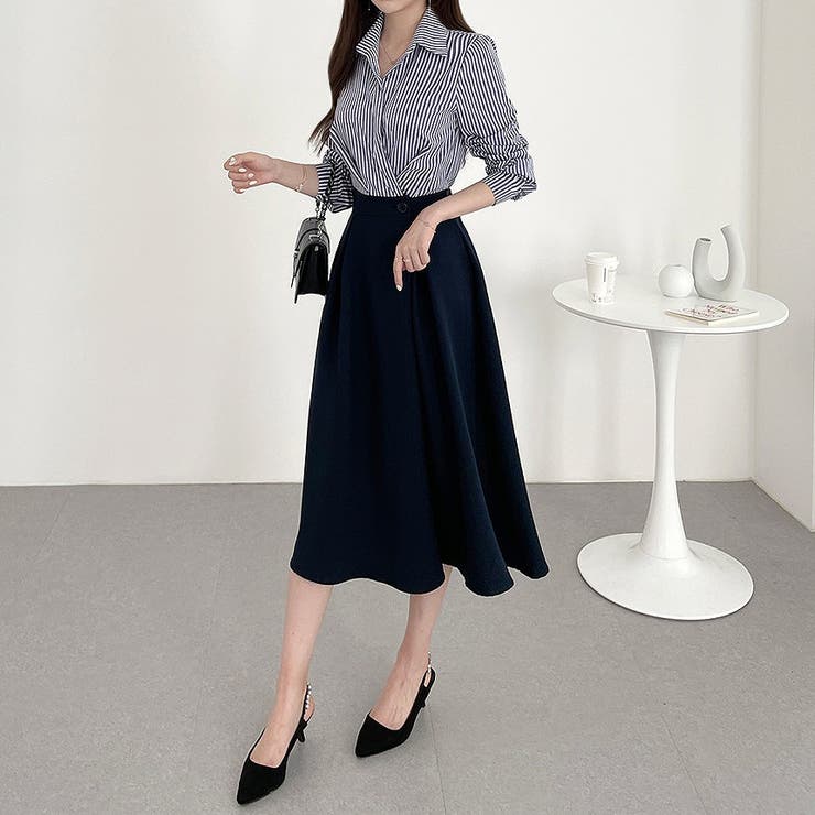 長袖ストライプシャツワンピース | Ulysses | 詳細画像6 