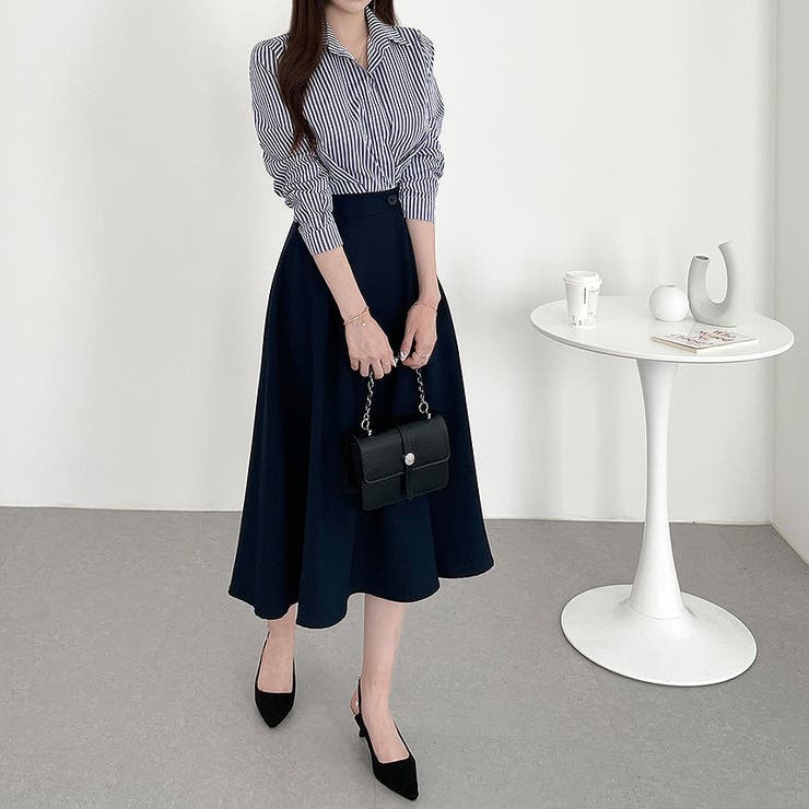 長袖ストライプシャツワンピース | Ulysses | 詳細画像8 