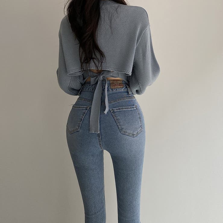 バックリボンランタンスリーブセーター | Ulysses | 詳細画像1 