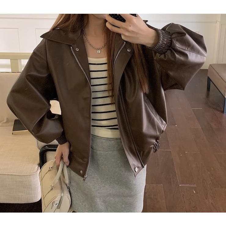 ブラウン | 合成皮革ジャケット | Ulysses