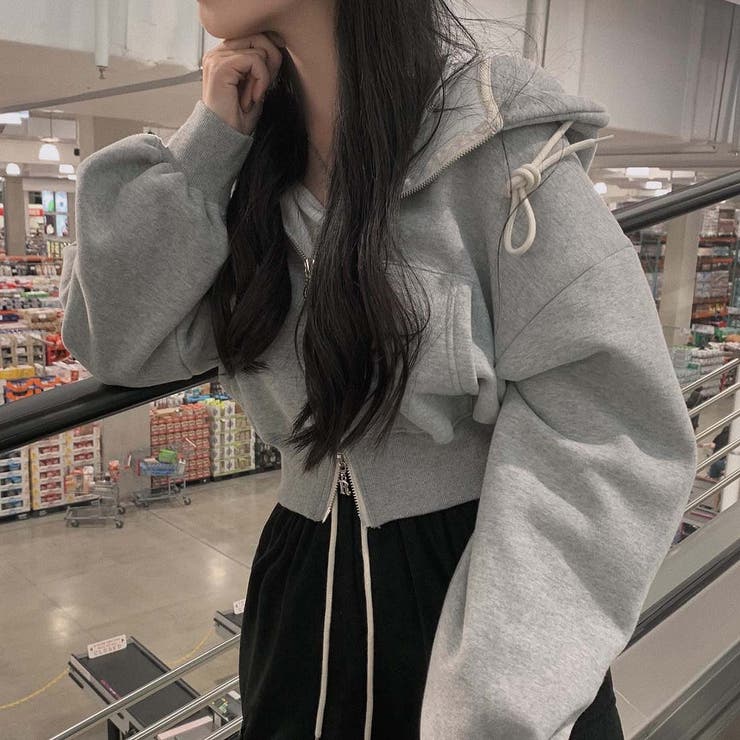 フード付きジップ付きスウェットショートジャケット | Ulysses | 詳細画像6 