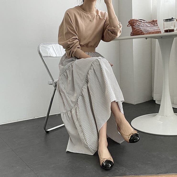 スウェット切り替えストライプワンピース | Ulysses | 詳細画像3 