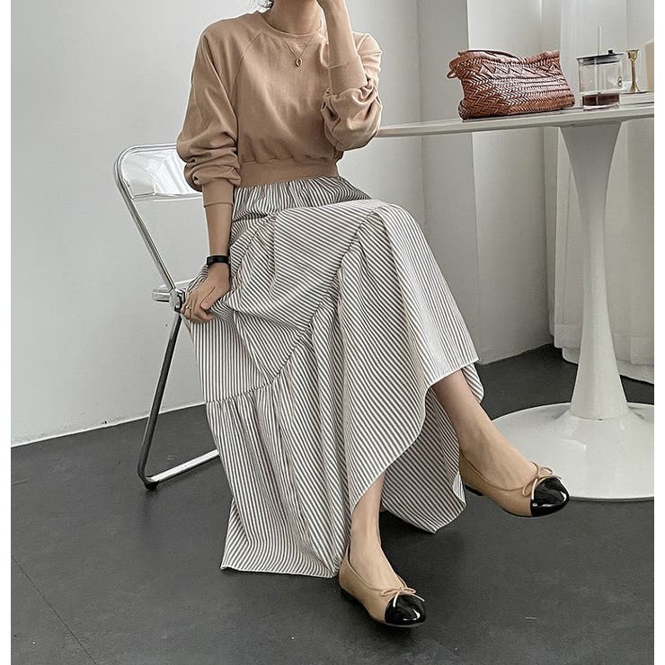 スウェット切り替えストライプワンピース | Ulysses | 詳細画像4 