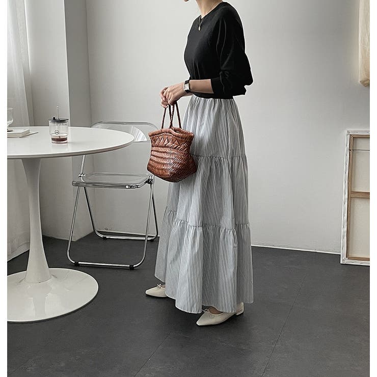 スウェット切り替えストライプワンピース | Ulysses | 詳細画像5 