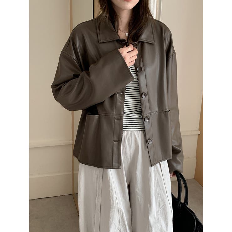 ブラウン | 合成皮革ジャケット | Ulysses