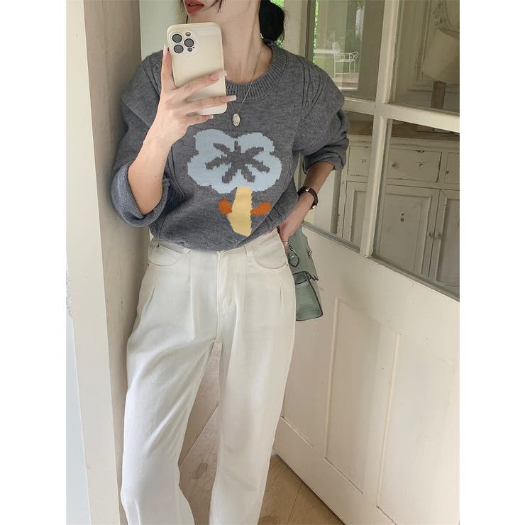 配色フラワーセーター | Ulysses | 詳細画像8 