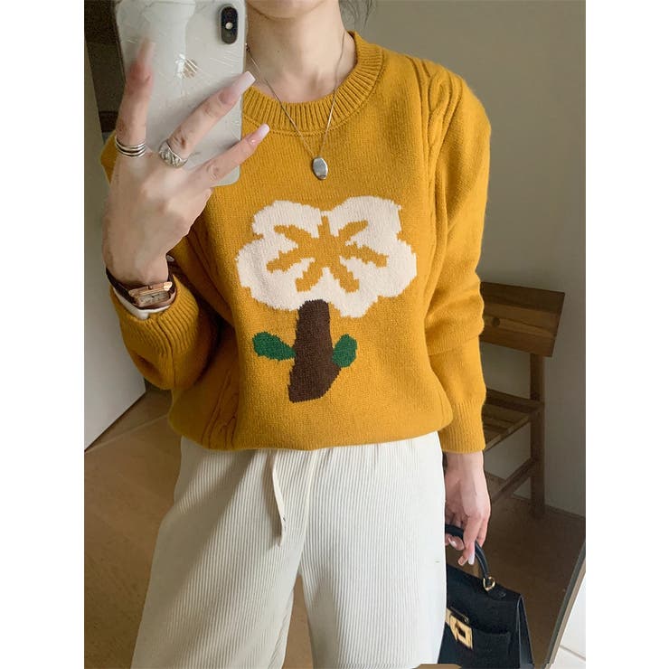 配色フラワーセーター | Ulysses | 詳細画像11 