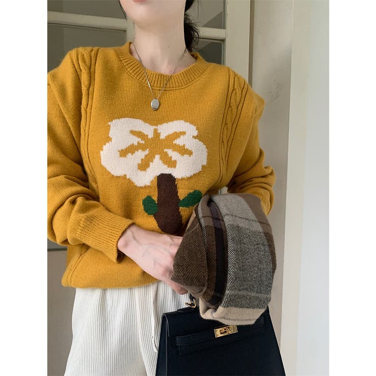 配色フラワーセーター | Ulysses | 詳細画像12 