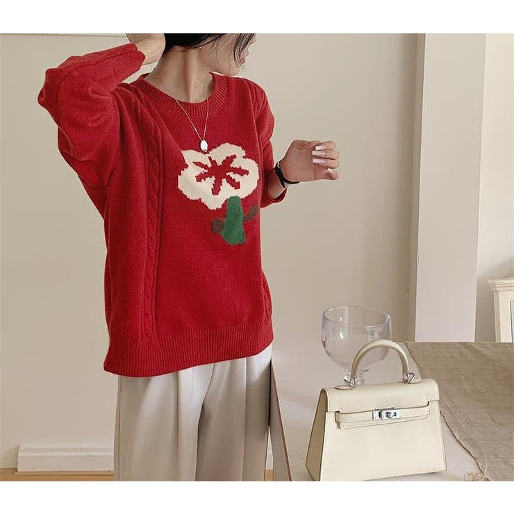 配色フラワーセーター | Ulysses | 詳細画像13 