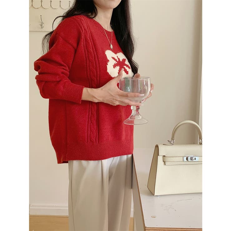 配色フラワーセーター | Ulysses | 詳細画像14 