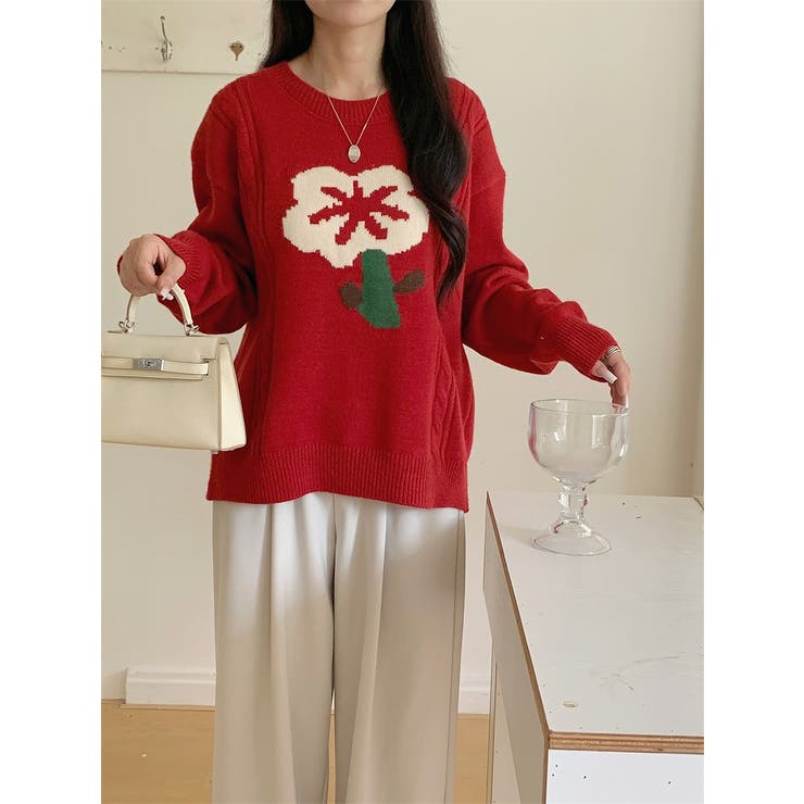 配色フラワーセーター | Ulysses | 詳細画像15 