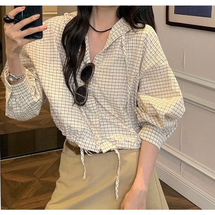 ベージュ | フード付きシャツショートジャケット | Ulysses