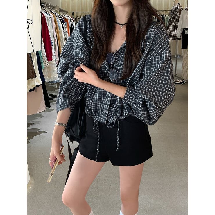 ブラック | フード付きシャツショートジャケット | Ulysses