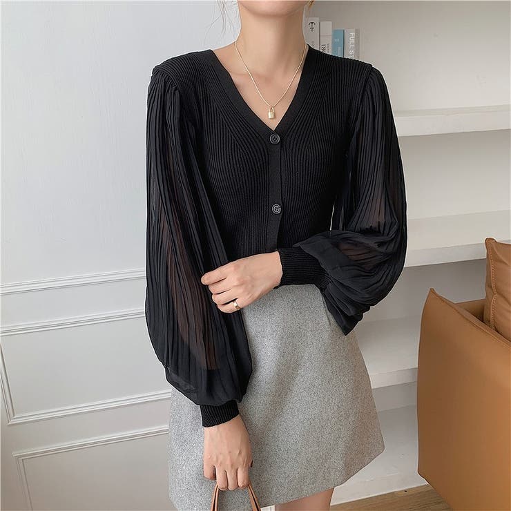 ニット切り替えショートトップス | Ulysses | 詳細画像7 