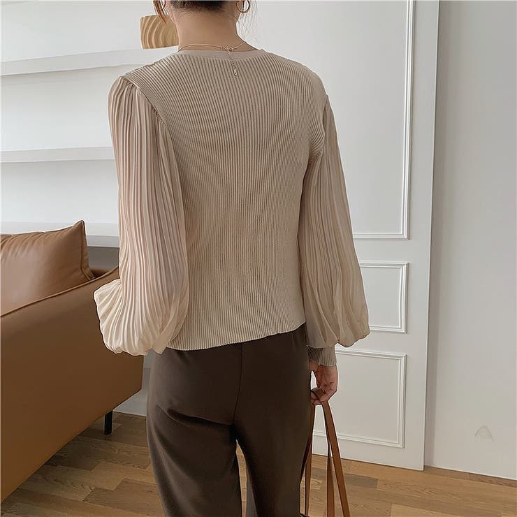 ニット切り替えショートトップス | Ulysses | 詳細画像10 