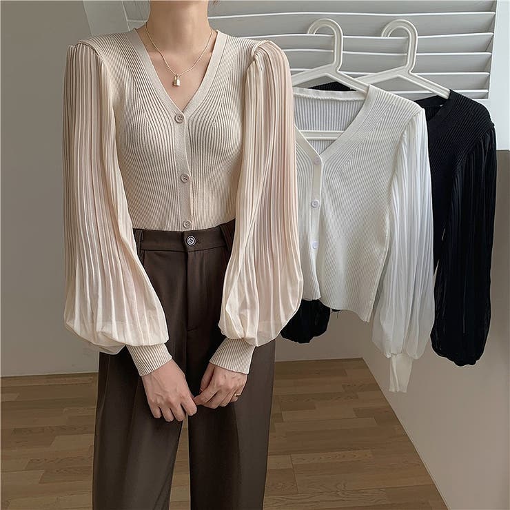 ニット切り替えショートトップス | Ulysses | 詳細画像12 