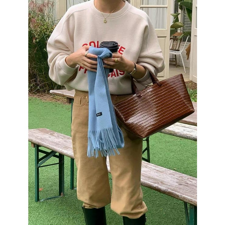 刺繍クルーネック長袖トレーナー | Ulysses | 詳細画像3 