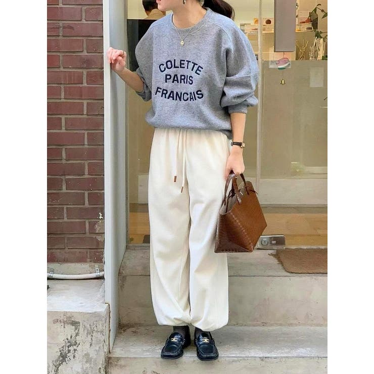 刺繍クルーネック長袖トレーナー | Ulysses | 詳細画像6 