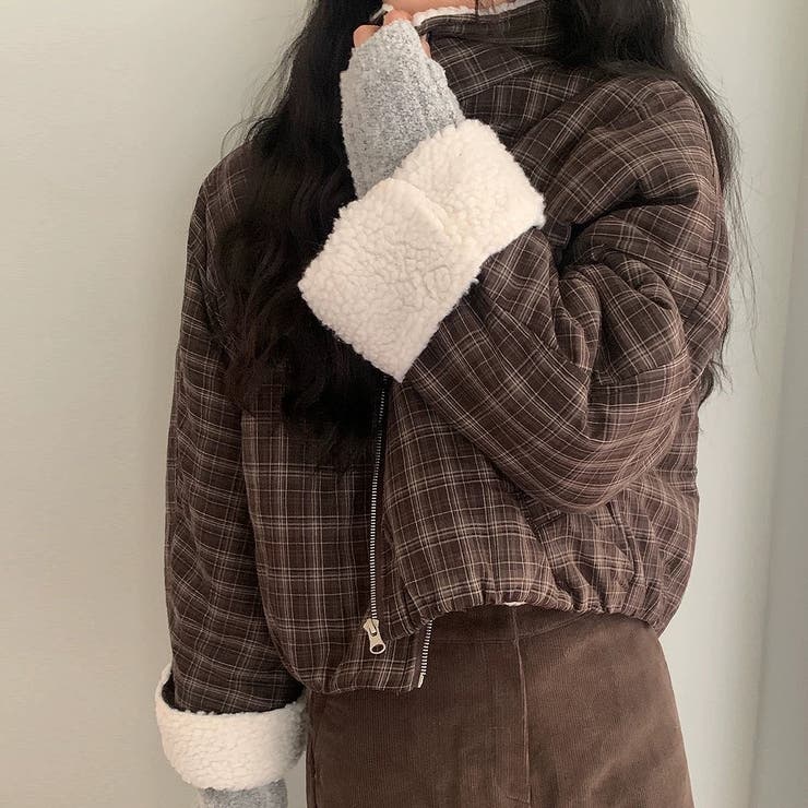 チェック柄羊羔毛ジャケット | Ulysses | 詳細画像7 