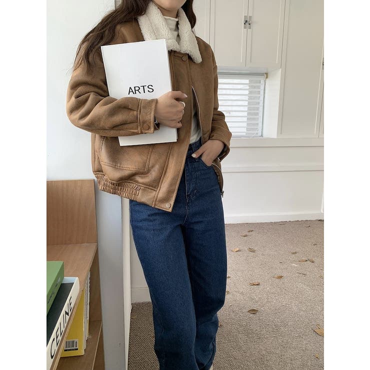 鹿の毛皮の綿毛羊羔毛ジャケット | Ulysses | 詳細画像3 