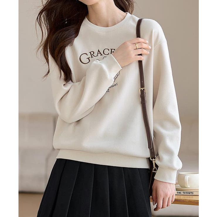 刺繍クルーネックトレーナー | Ulysses | 詳細画像2 