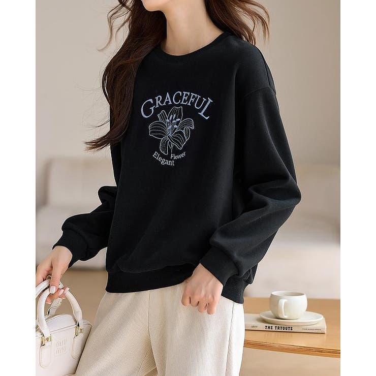 刺繍クルーネックトレーナー | Ulysses | 詳細画像7 