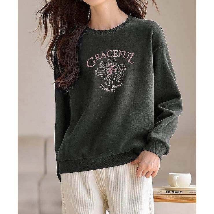 刺繍クルーネックトレーナー | Ulysses | 詳細画像9 