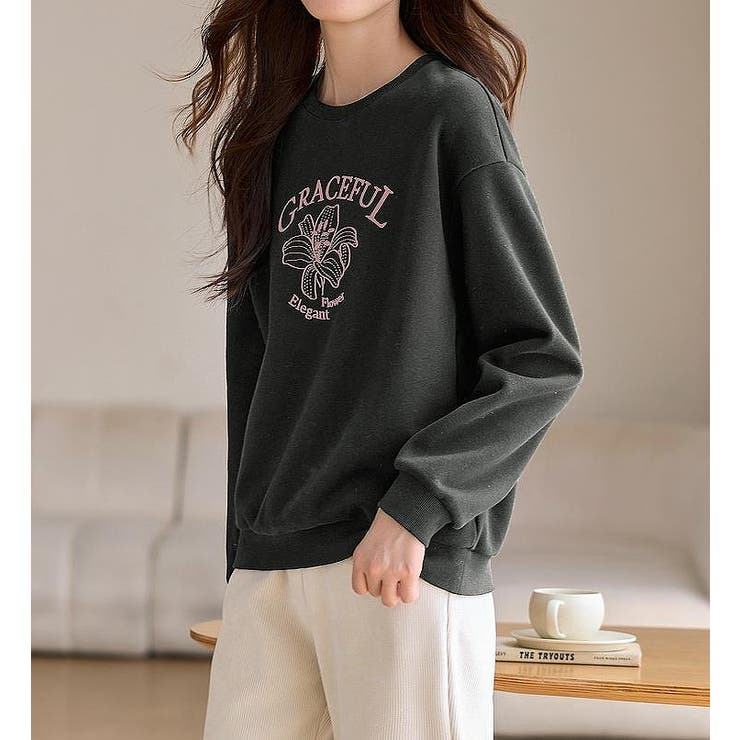 刺繍クルーネックトレーナー | Ulysses | 詳細画像10 