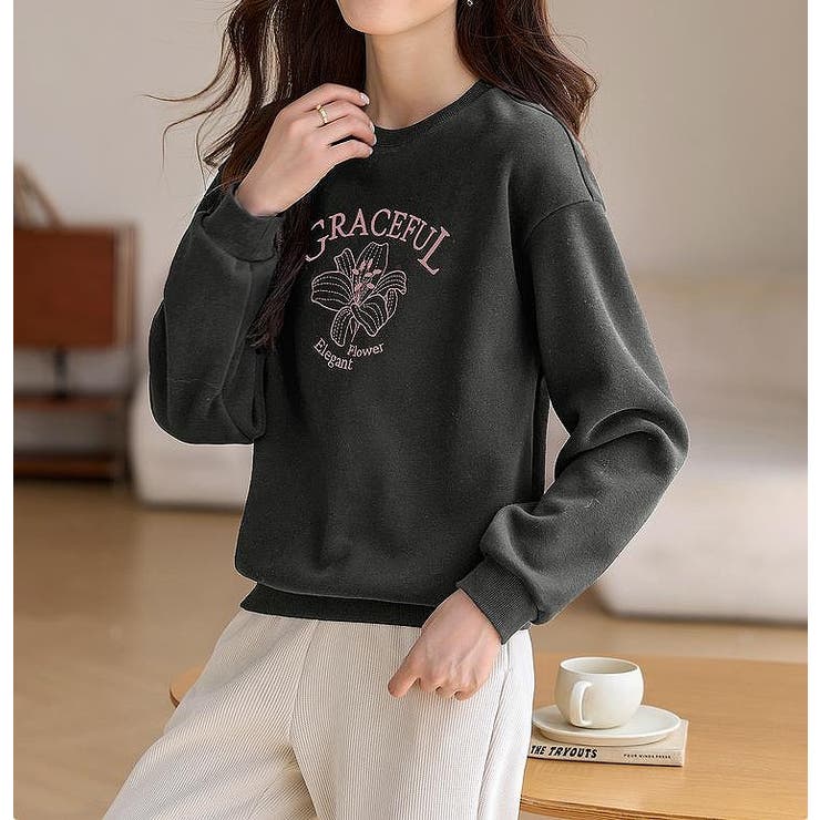 刺繍クルーネックトレーナー | Ulysses | 詳細画像11 