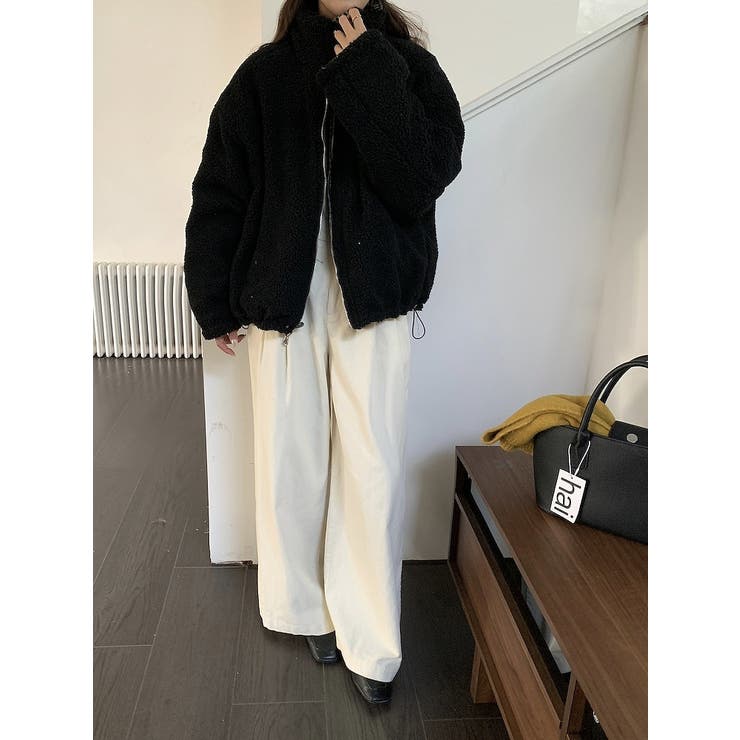 リバーシブルチェック柄羊羔毛ジャケット | Ulysses | 詳細画像5 