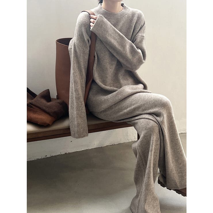 モカ | セーターワイドパンツセットアップ | Ulysses