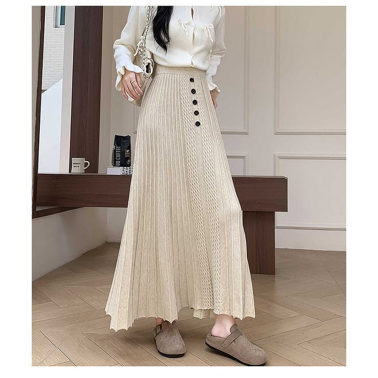 ベージュ | ニットスカート | Ulysses