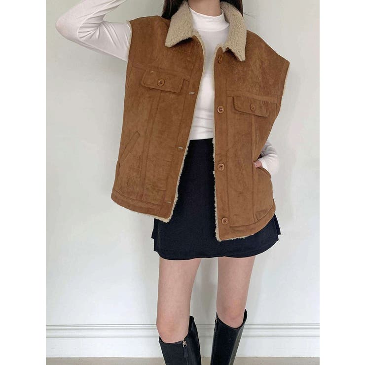 鹿の毛皮の綿毛ベスト | Ulysses | 詳細画像7 