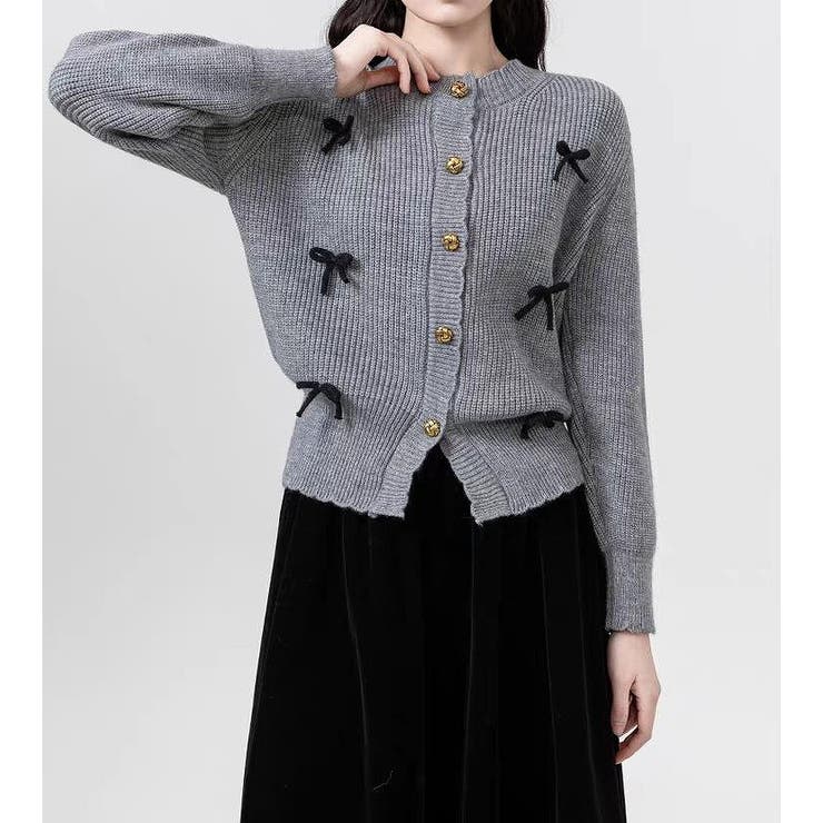 リボンタイシングルブレストセーター | Ulysses | 詳細画像1 