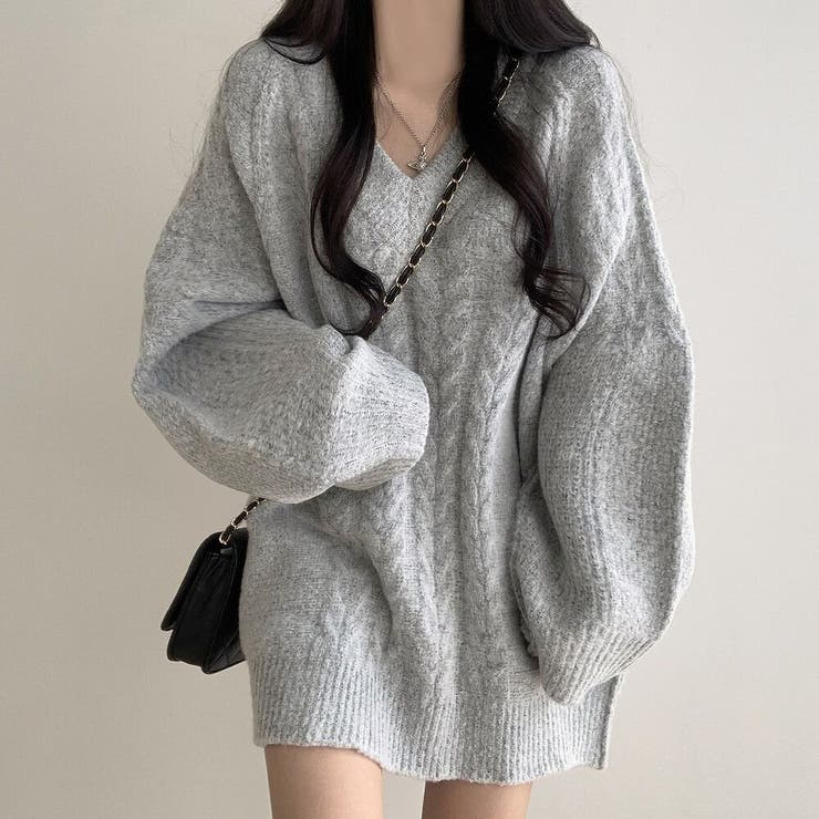 ツイストパターンVネックセーター | Ulysses | 詳細画像4 