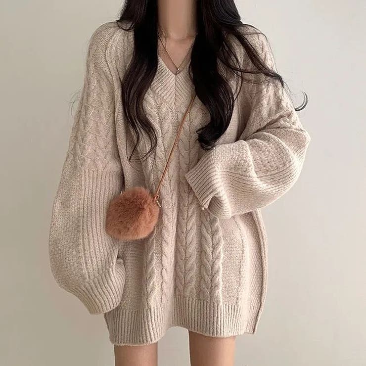 ツイストパターンVネックセーター | Ulysses | 詳細画像10 