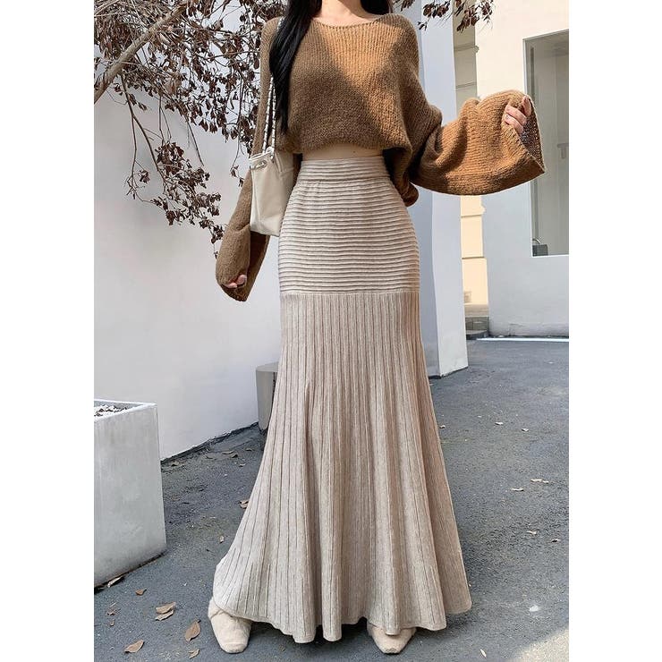 ベージュ | ニットスカート | Ulysses
