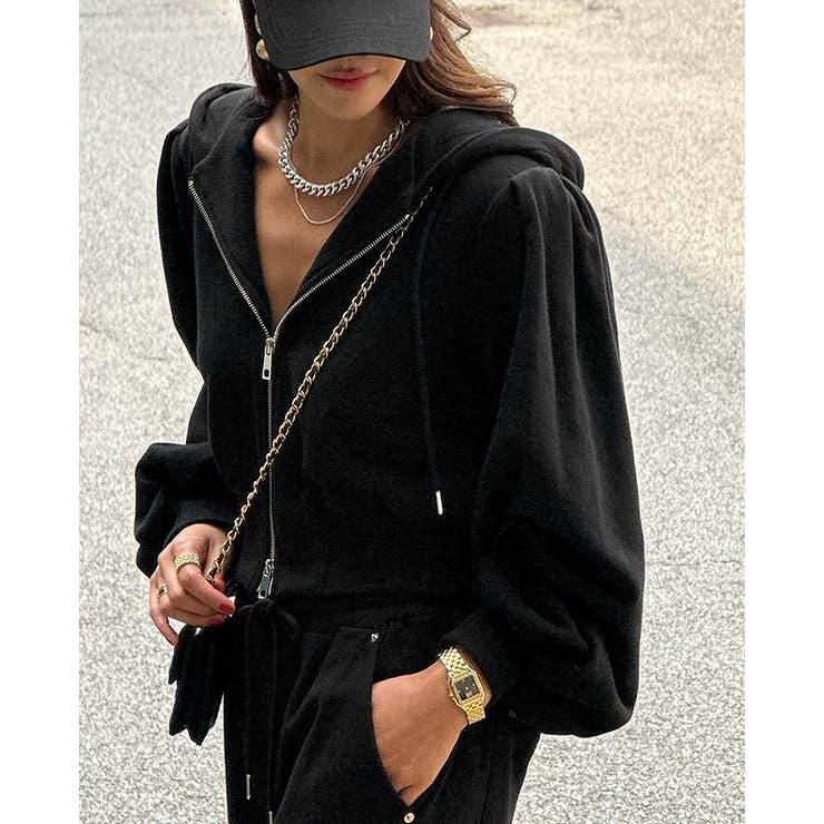 パーカーショートジャケットワイドパンツセットアップ | Ulysses | 詳細画像8 