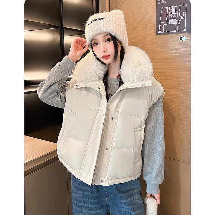 オフホワイト | フード付きベスト | Ulysses