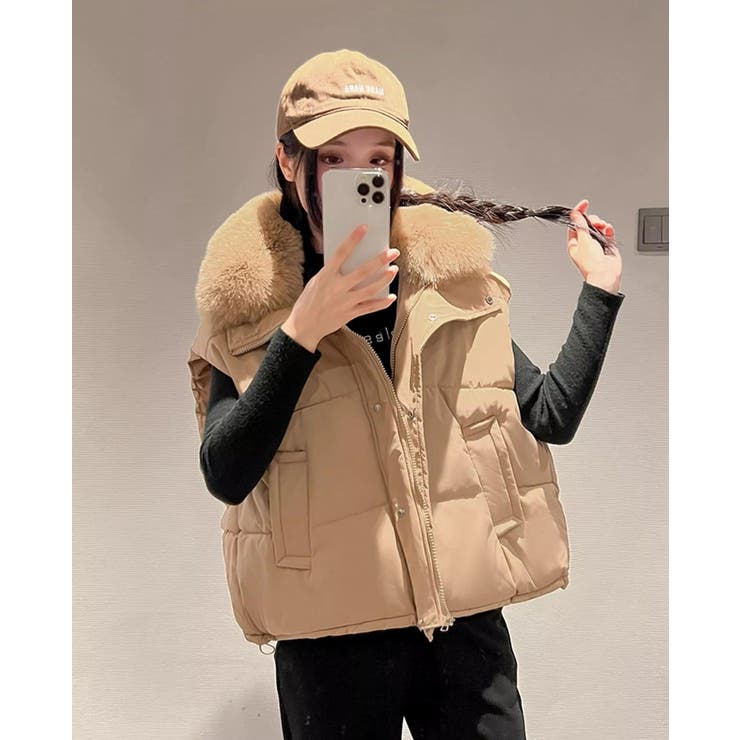 ベージュ | フード付きベスト | Ulysses