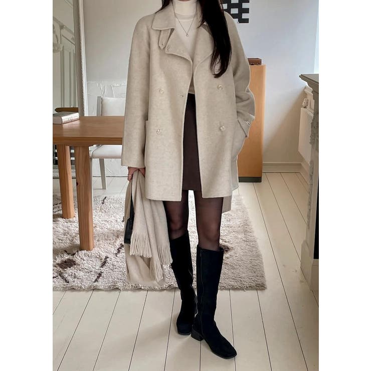 襟付きダブルブレストメルトンジャケット | Ulysses | 詳細画像2 