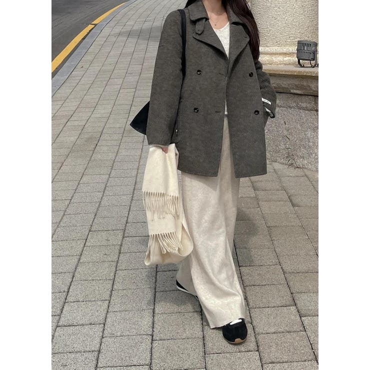 襟付きダブルブレストメルトンジャケット | Ulysses | 詳細画像5 