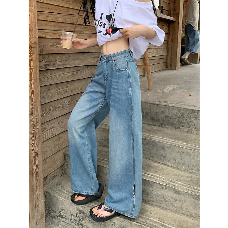 サイドスリットデニムワイドパンツ | Ulysses | 詳細画像5 