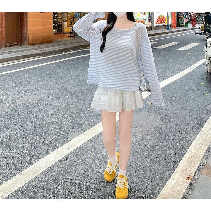 リボン長袖ボーダーTEEトップス | Ulysses | 詳細画像7 