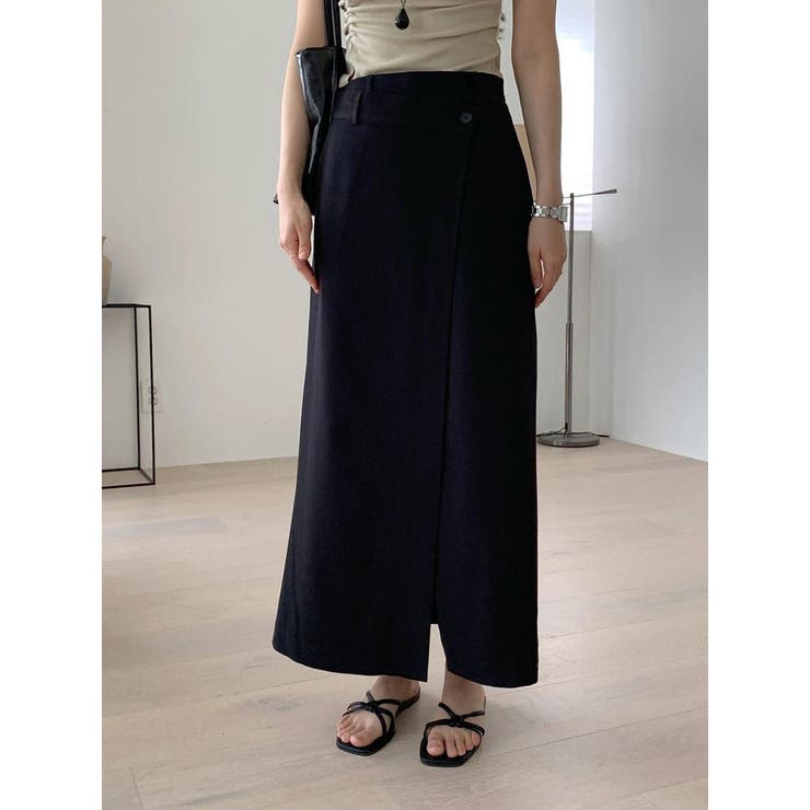 おすすめ☆Saint Laurentフロントスリットスカート スリット フロント L Saint Laurent(サンローラン) スカート